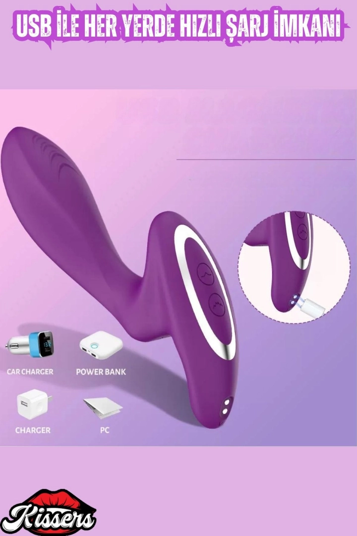 #6463 - Klitoris ve Vajina Uyarıcı G-Spot Tapping Su Geçirmez Güçlü Titreşimli Vibratör