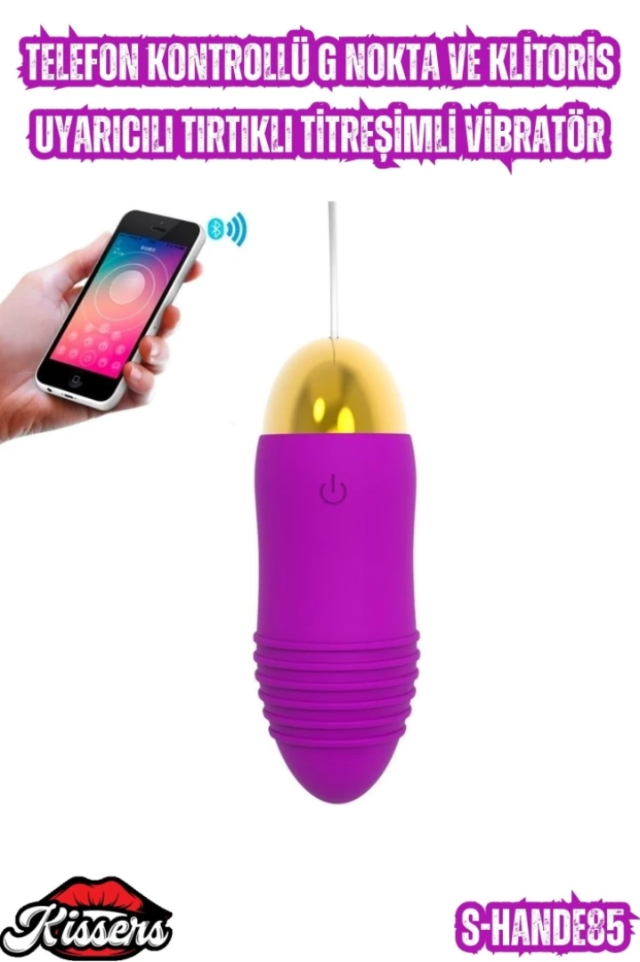 #6846 - G Nokta ve Klitoris Uyarıcılı Titreşimli Vibratör Telefon Kontrollü