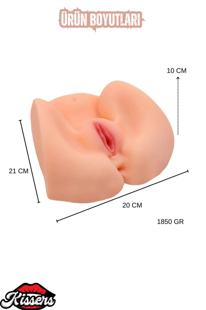 #6477 - Realistik Anal Vajinal Girişli Kalça Mastürbatör