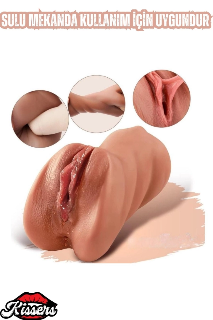 #6496 - Daria Realistik Dokulu Oral Anal Vajinal Titreşimli Suni Vajina