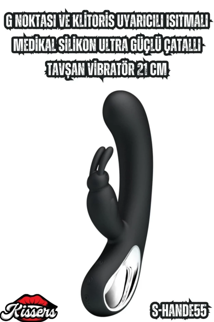 #6872 - G Noktası ve Klitoris Uyarıcılı Isıtmalı Tavşan Vibratörü 21 Cm