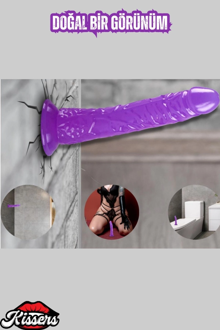 #6507 - Realistik Dokuda Mini Dildo Vantuzlu Gerçekçi Yapay Penis 14 CM