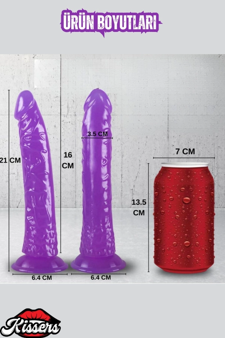 #6509 - Realistik Dokuda Mini Dildo Vantuzlu Gerçekçi Yapay Penis 14 CM
