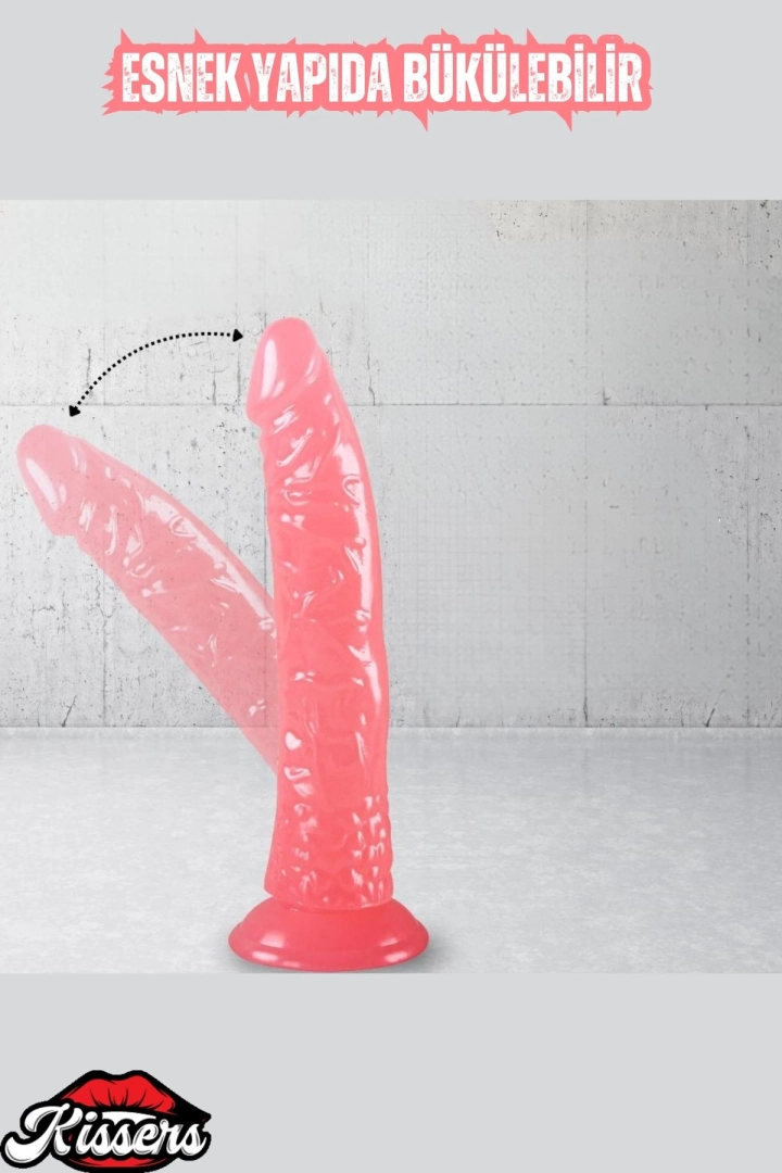 #6514 - Realistik Dokuda Dildo Vantuzlu Gerçekçi Yapay Penis 21 CM