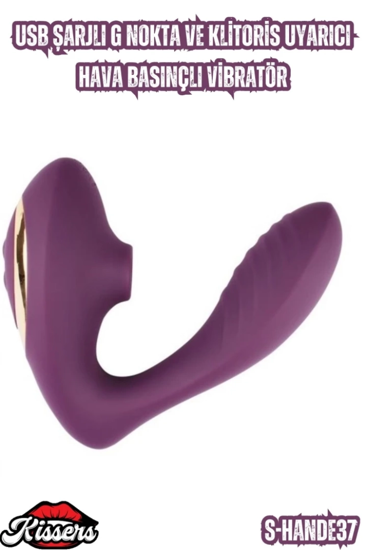 #6890 - Hava Basınçlı Vibratör Usb Şarjlı G Nokta ve Klitoris Uyarıcı