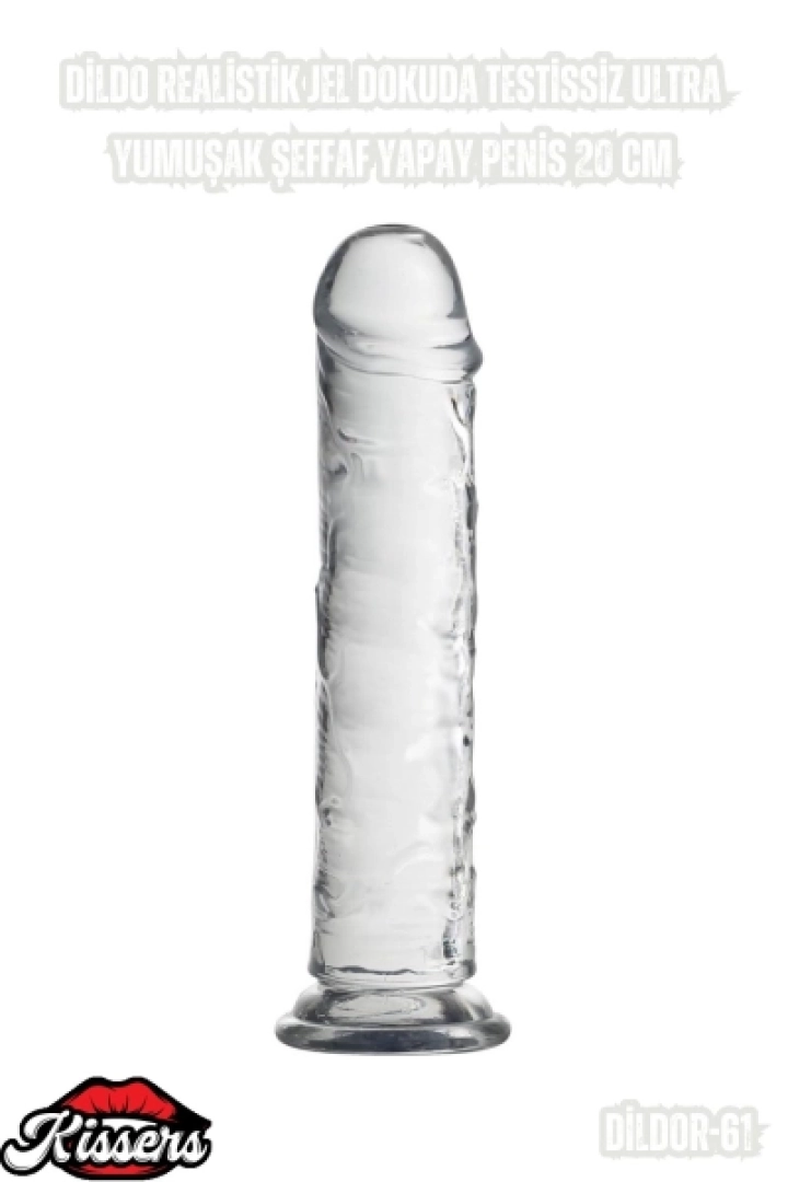 #6667 - Realistik Jel Dokuda Testissiz Ultra Yumuşak Şeffaf Yapay Penis