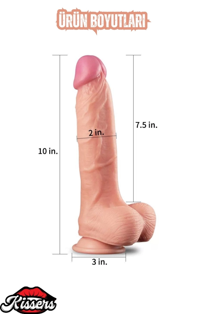 #6537 - Realistik Jel Dokuda Ultra Yumuşak Şeffaf Yapay Penis
