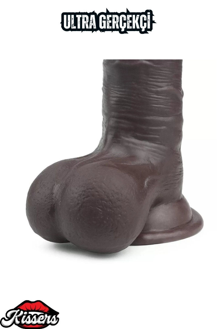 #6540 - Tam Testisli Hareketli Deri Ultra Yumuşak Melez Penis 20&quot;