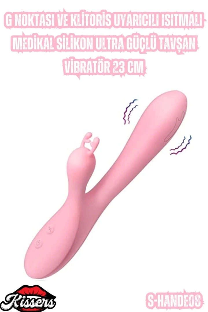 #6918 - G Noktası ve Klitoris Uyarıcılı Isıtmalı Tavşan Vibratör