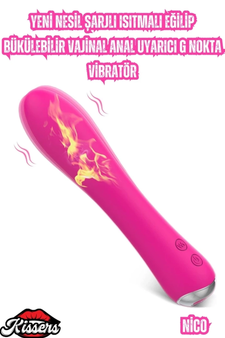 #6929 - Yeni Nesil Şarjlı Isıtmalı Bükülebilir Anal Uyarıcı G Nokta Vibratör