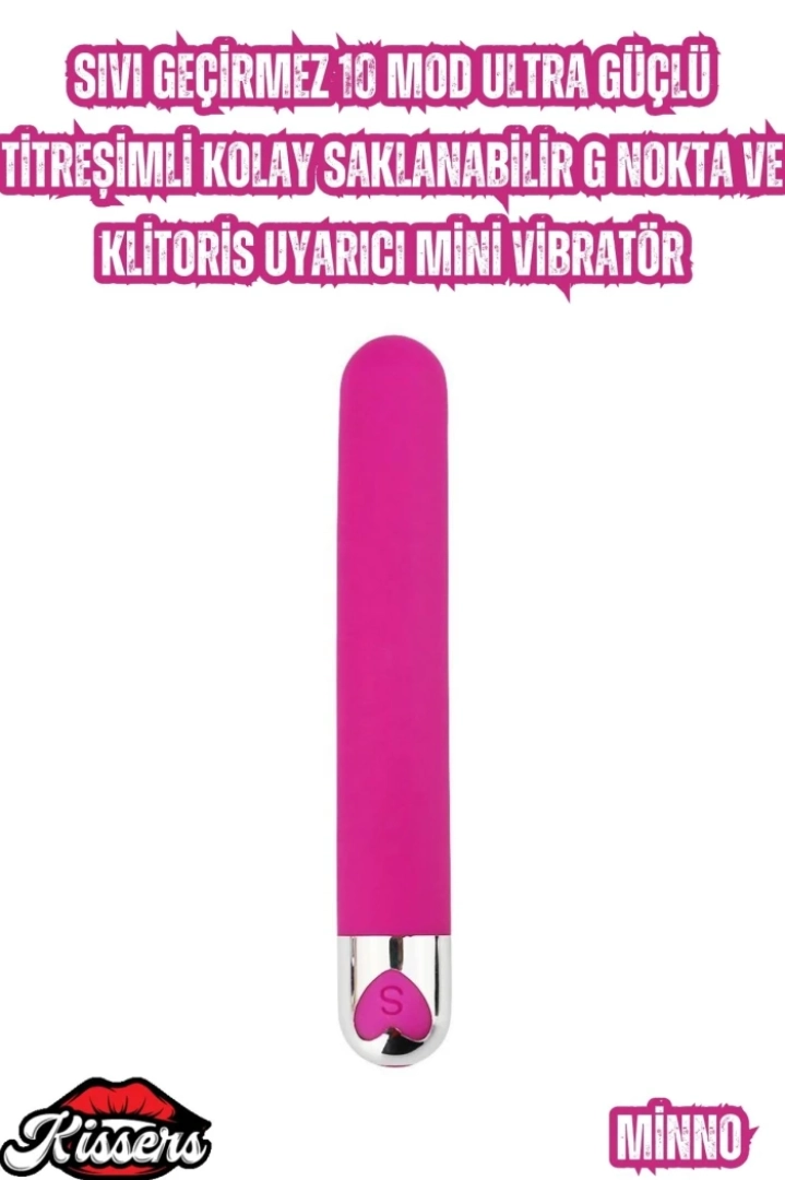 #6942 - Sıvı Geçirmez 10 Mod Ultra Güçlü Titreşimli Mini Vibratör