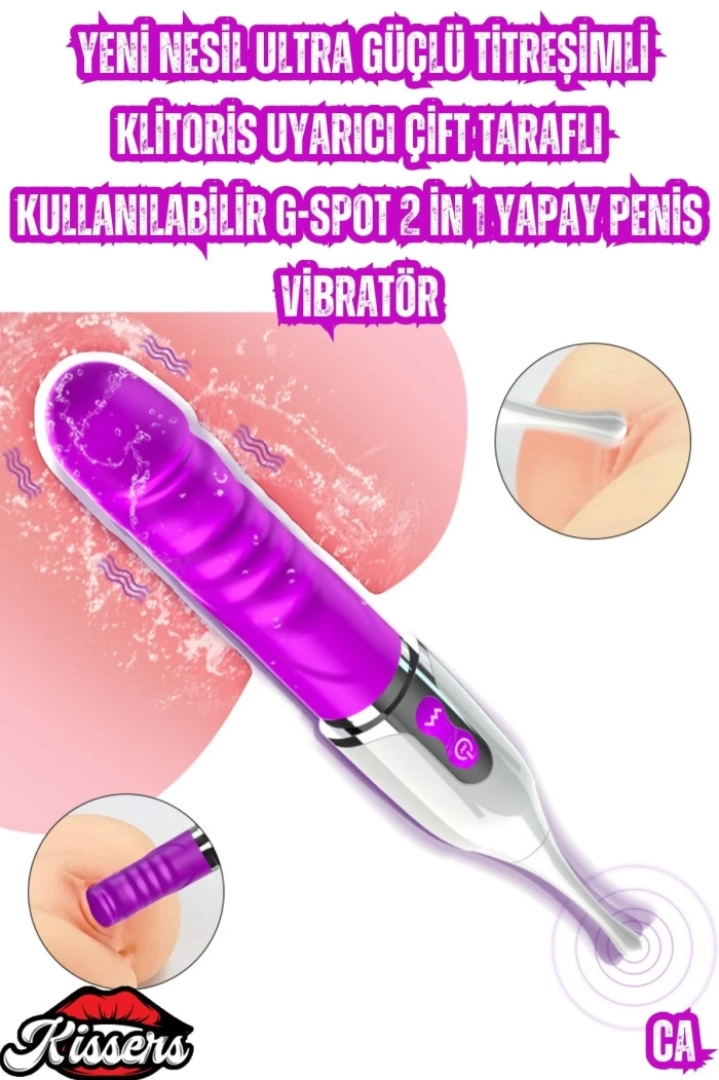 #6953 - Yeni Nesil Ultra Klitoris Uyarıcı ve G-Spot Stimülasyonu Sağlayan Yapay Penis Vibratör