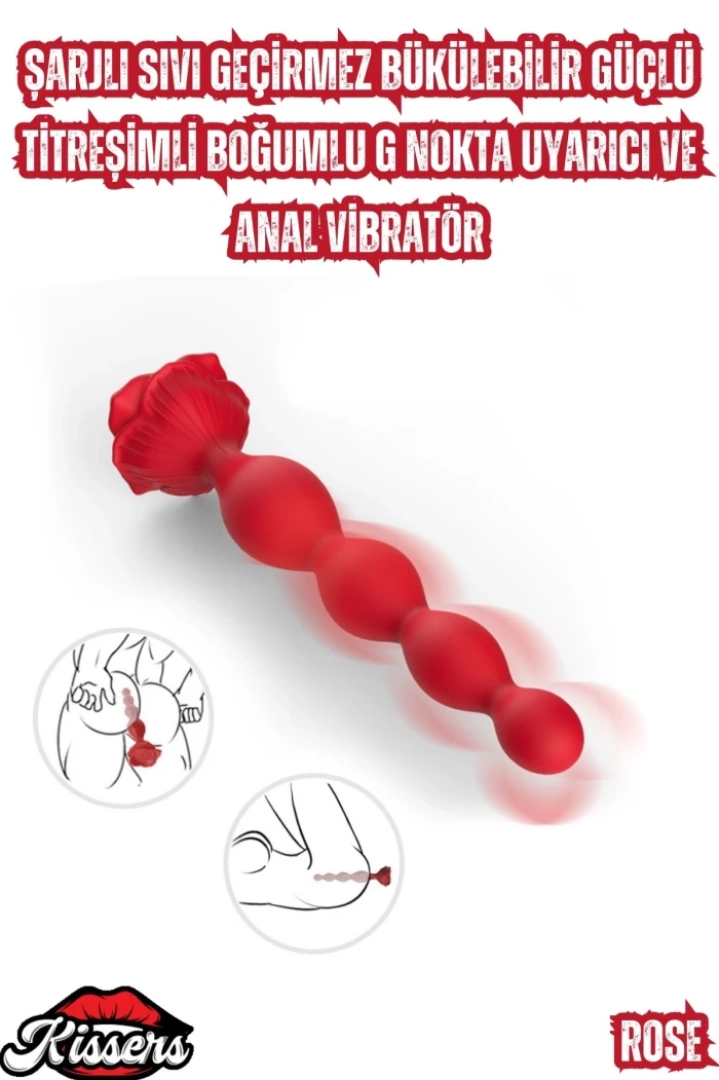 #6955 - Şarjlı Sıvı Geçirmez Bükülebilir G Nokta Uyarıcı ve Anal Vibratör