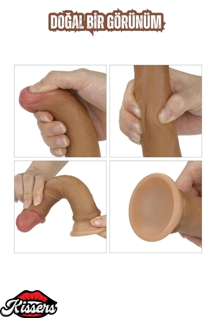 #6578 - Çift Katmanlı Ultra Realistik ve Yumuşak Dokulu Anal Dildo Melez Penis