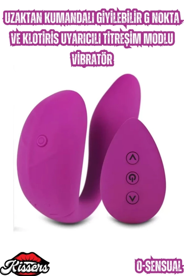 #6961 - G Noktası ve Klitorisi Uyarıcı Titreşimli Vibratör Uzaktan Kumandalı