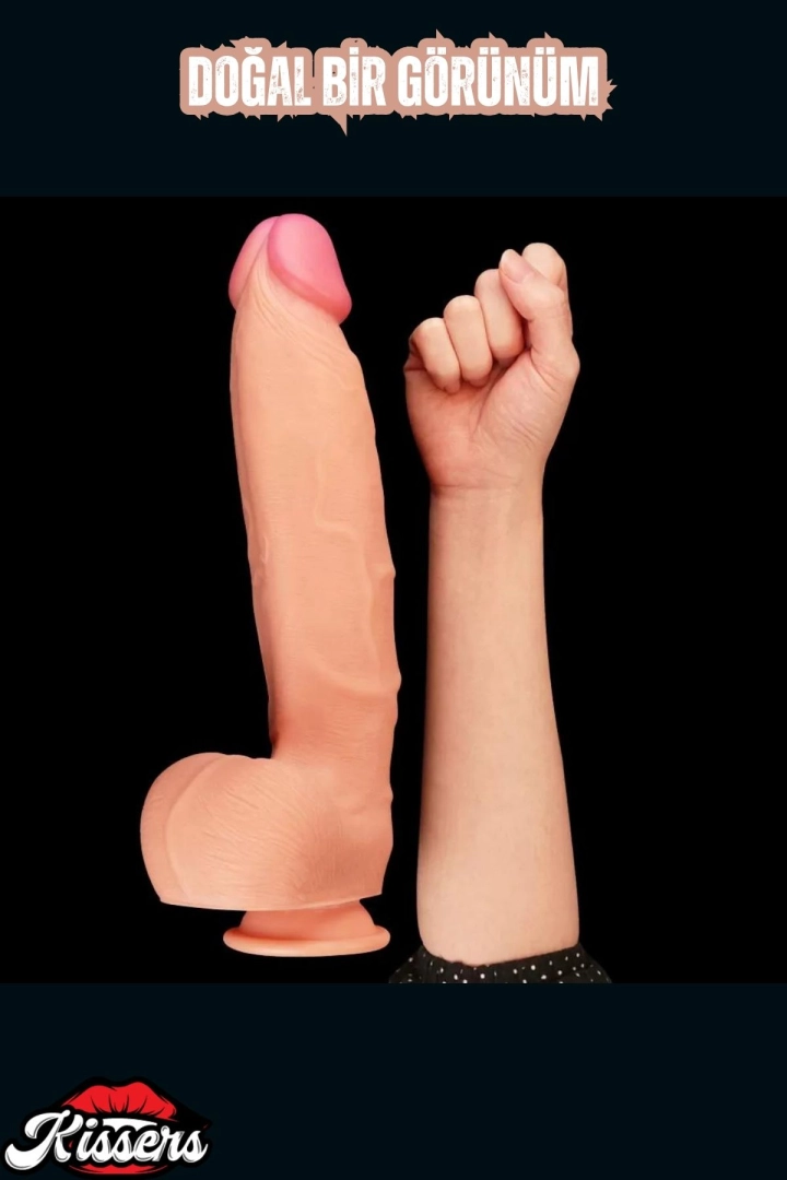 #6584 - Çift Katmanlı Gerçekçi Kayar Deri Ultra Yumuşak Realistik Yapay Penis