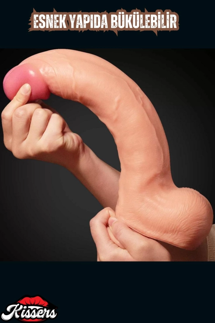 #6585 - Çift Katmanlı Gerçekçi Kayar Deri Ultra Yumuşak Realistik Yapay Penis