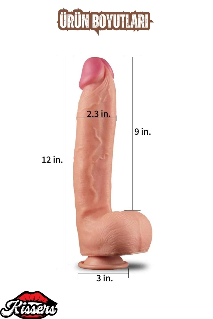 #6586 - Çift Katmanlı Gerçekçi Kayar Deri Ultra Yumuşak Realistik Yapay Penis