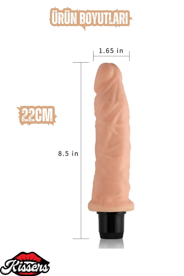 #6592 - Çift Katmanlı Ultra Realistik ve Yumuşak Dokulu Anal Dildo Penis Vibra