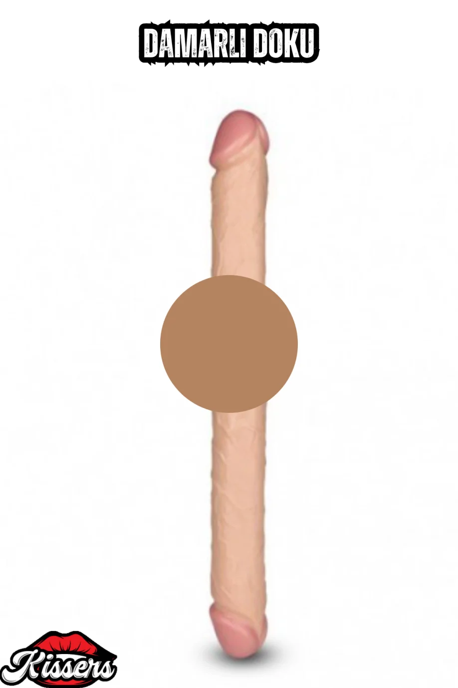 #1794 - Ultra Realistik Damarlı Dokulu Çift Taraflı Penis Dildo