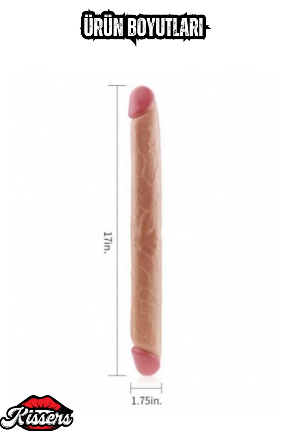 #1798 - Ultra Realistik Damarlı Dokulu Çift Taraflı Penis Dildo