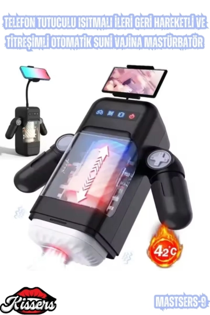 #6681 - Telefon Tutuculu Isıtmalı İleri Geri Hareketli Titreşimli Otomatik Araç Koltuğu Minderi