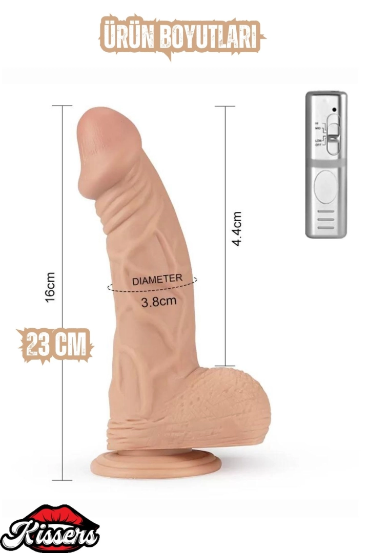 #6622 - Titreşimli Çift Katmanlı Gerçekçi Ultra Yumuşak Realistik Melez Yapay