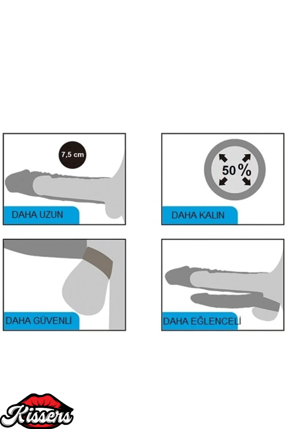 #1995 - Çiftli İçi Boş Titreşimli Dildo Penis Kılıfı