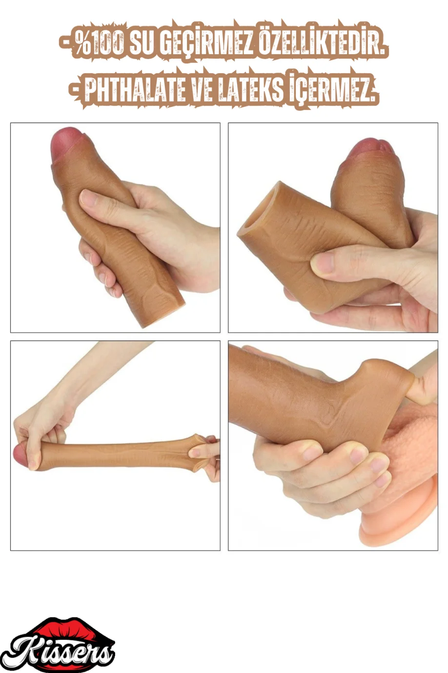 #2018 - Premium Sünnetsiz Silikon Penis Kılıfı