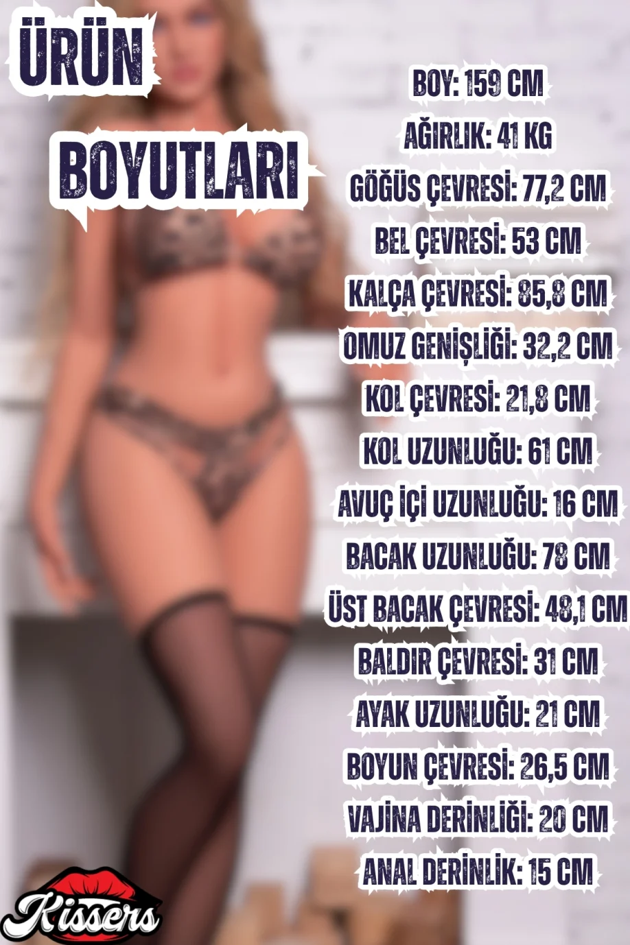#6308 - Gerçekçi Boyutlarda Ultra Realistik 1.59 Boy 41 Kg Realistik Manken Su
