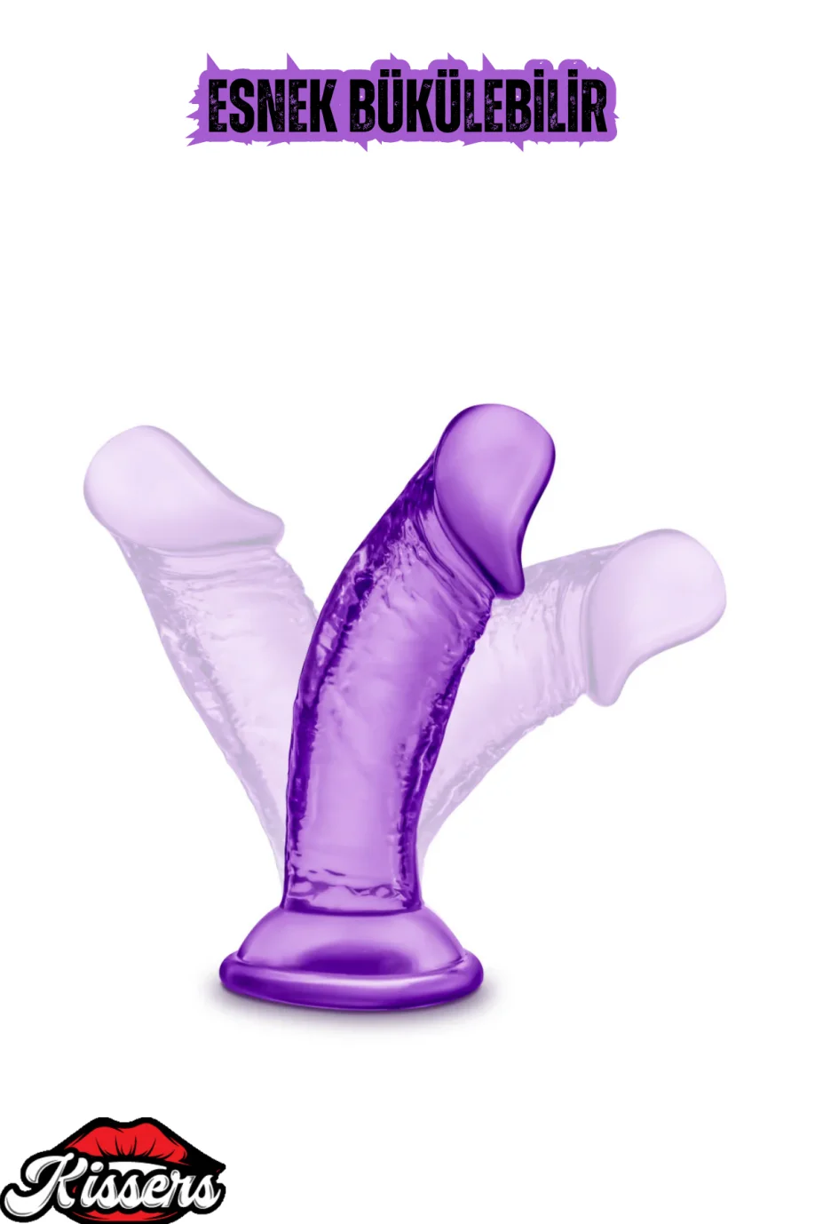 #2125 - Gerçekçi Damarlı Jel Penis Dildo 14,5 CM