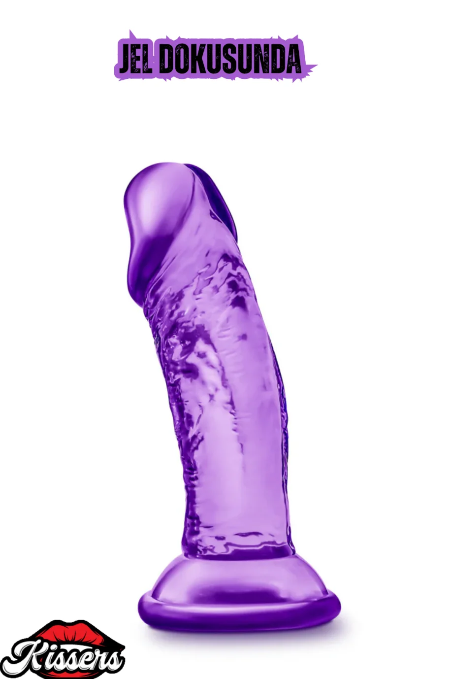 #2126 - Gerçekçi Damarlı Jel Penis Dildo 14,5 CM