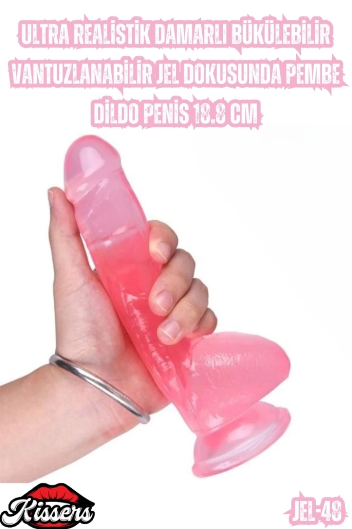 #7111 - Ultra Realistik Damarlı Bükülebilir Dildo Penis 18.8 Cm
