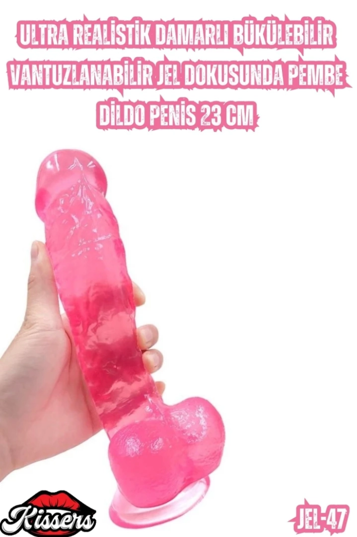 #7112 - Ultra Realistik Damarlı Bükülebilir Dildo Penis 23 Cm