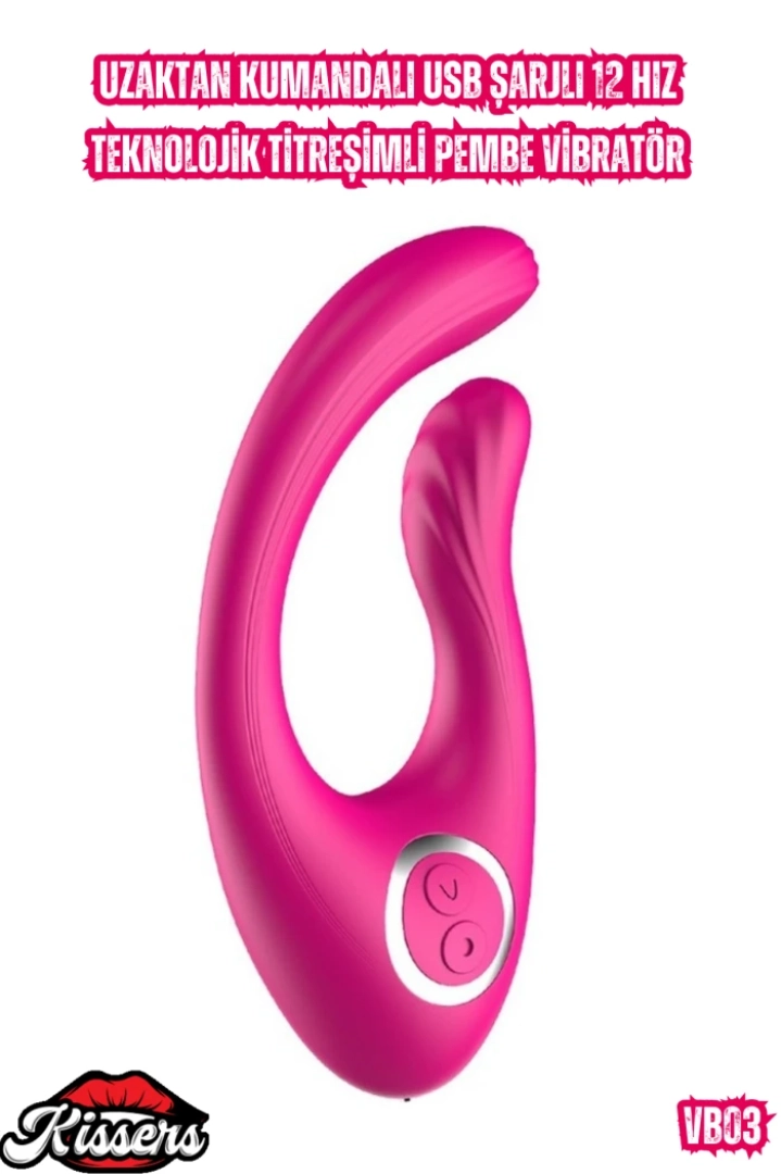 #7192 - 12 Hız Teknolojik Titreşimli Pembe Vibratör