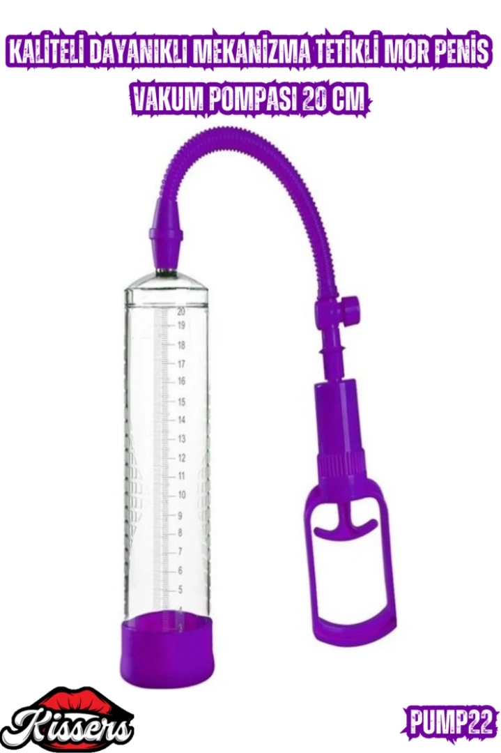 #7206 - Mor Penis Vakum Pompası 20 Cm