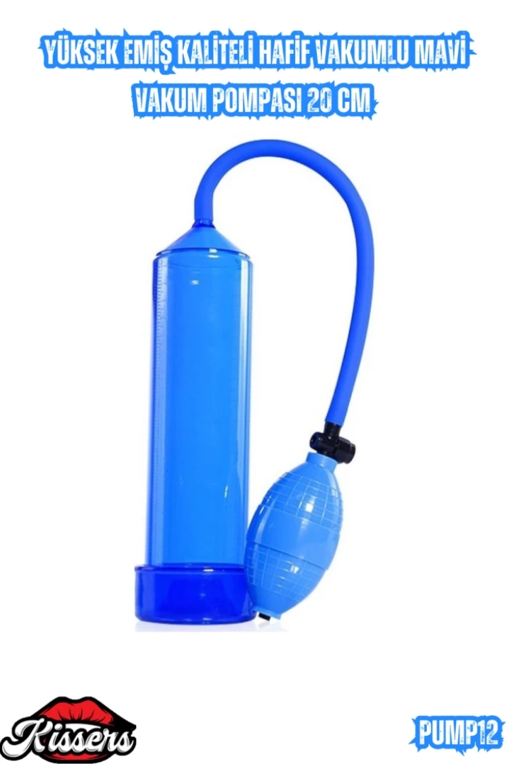 #7232 - Yüksek Emiş Vakumlu Mavi Vakum Pompası 20 Cm