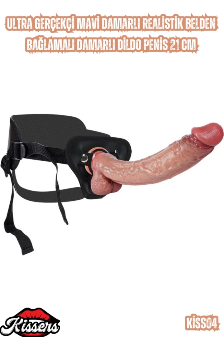 #7277 - Ultra Gerçekçi Mavi Damarlı Realistik Dildo Penis 21 Cm