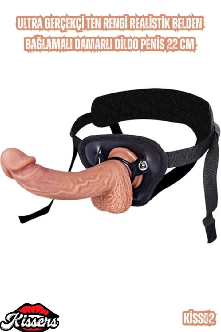 #7279 - Ultra Gerçekçi Ten Rengi Realistik Damarlı Dildo Penis 22 Cm