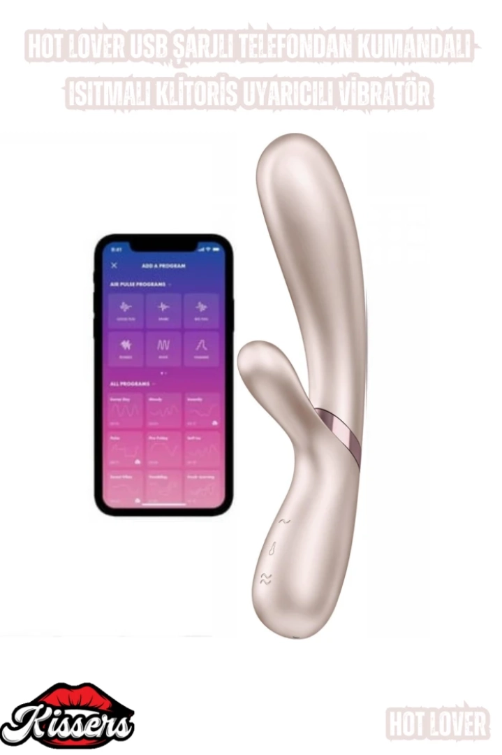 #7287 - Hot Lover USB Şarjlı Kumandalı Isıtmalı Klitoris Vibratörü