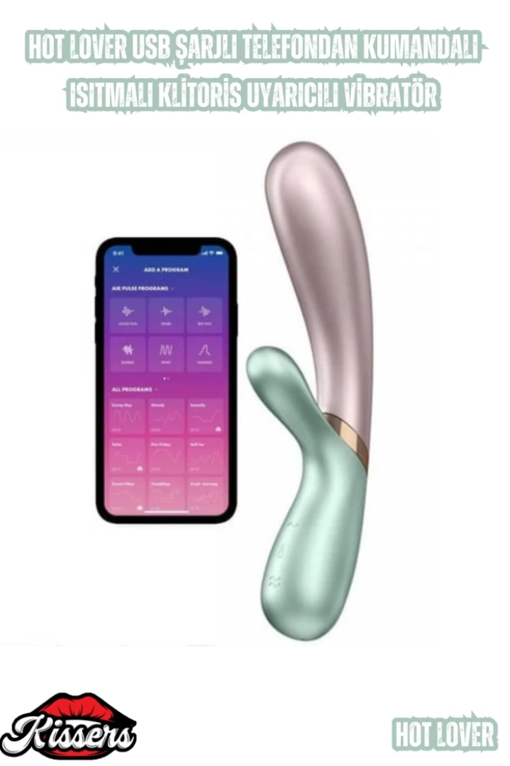 #7288 - Hot Lover USB Şarjlı Klitoris Uyarıcılı Vibratör