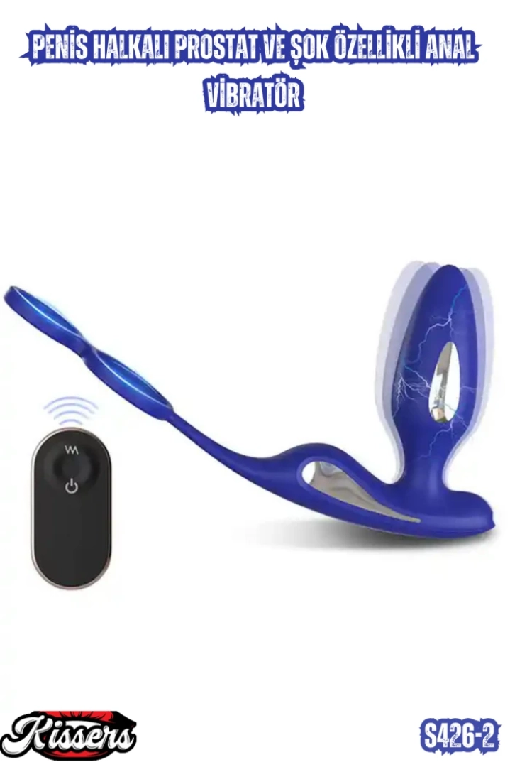 #7289 - Penis Halkalı Prostat ve Şok Özellikli Anal Vibratör