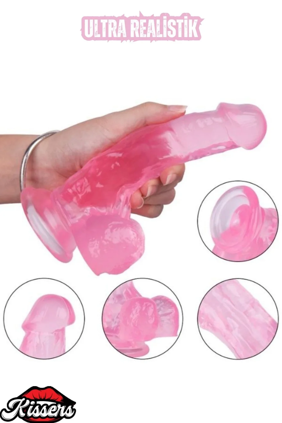 #2977 - Ultra Realistik Damarlı Bükülebilir Dildo 18 Cm
