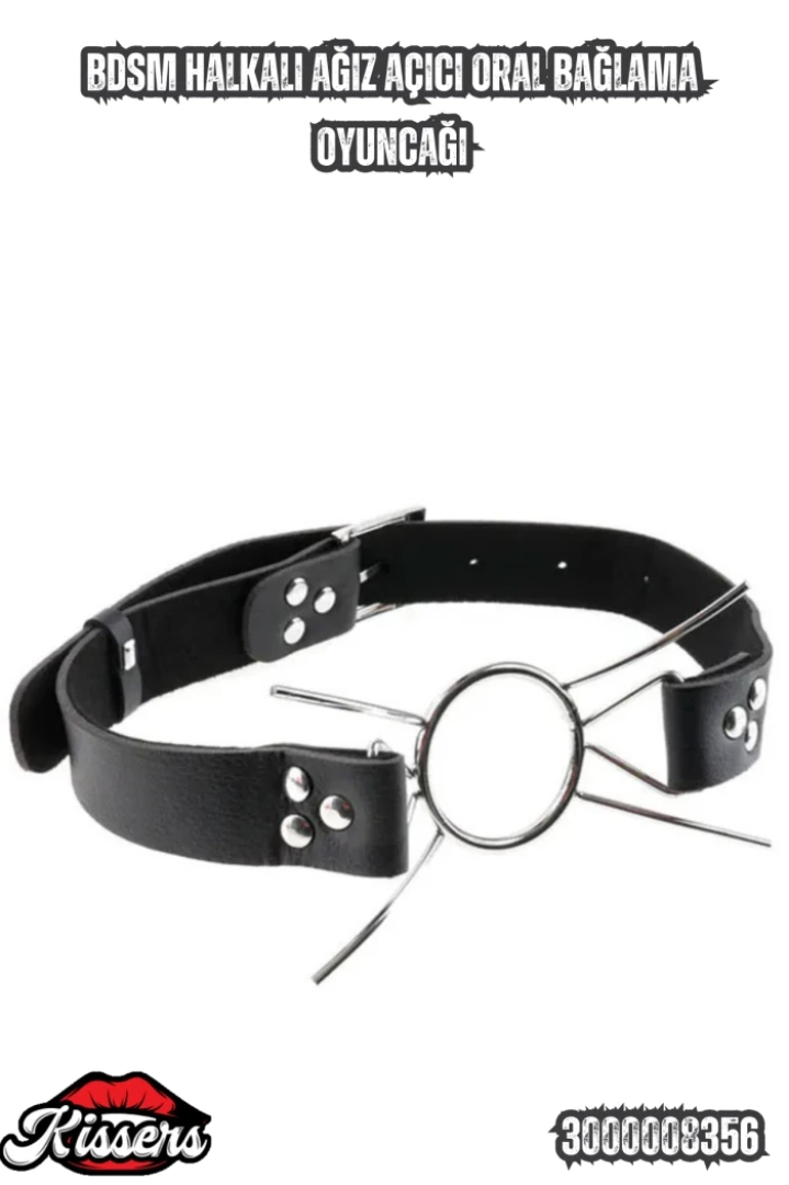 #7295 - BDSM Halkalı Ağız Açıcı Oral Bağlama Oyuncağı