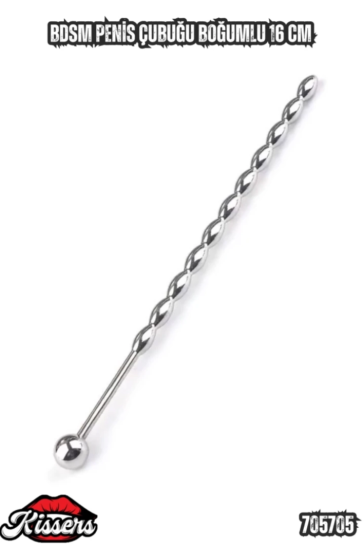 #7296 - Boğumlu BDSM Penis Çubuğu 16 Cm