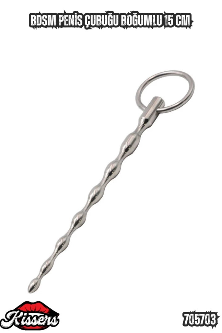 #7297 - BDSM Penis Çubuğu Boğumlu 15 Cm