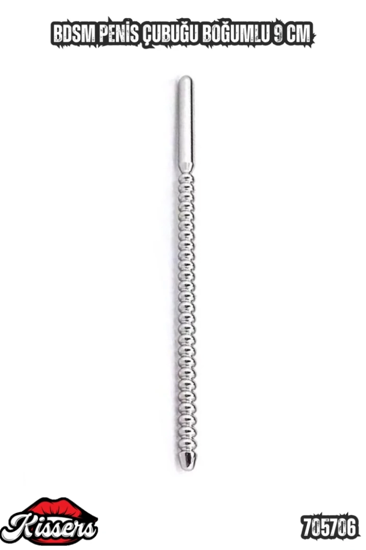#7298 - BDSM Penis Çubuğu Boğumlu 9 Cm