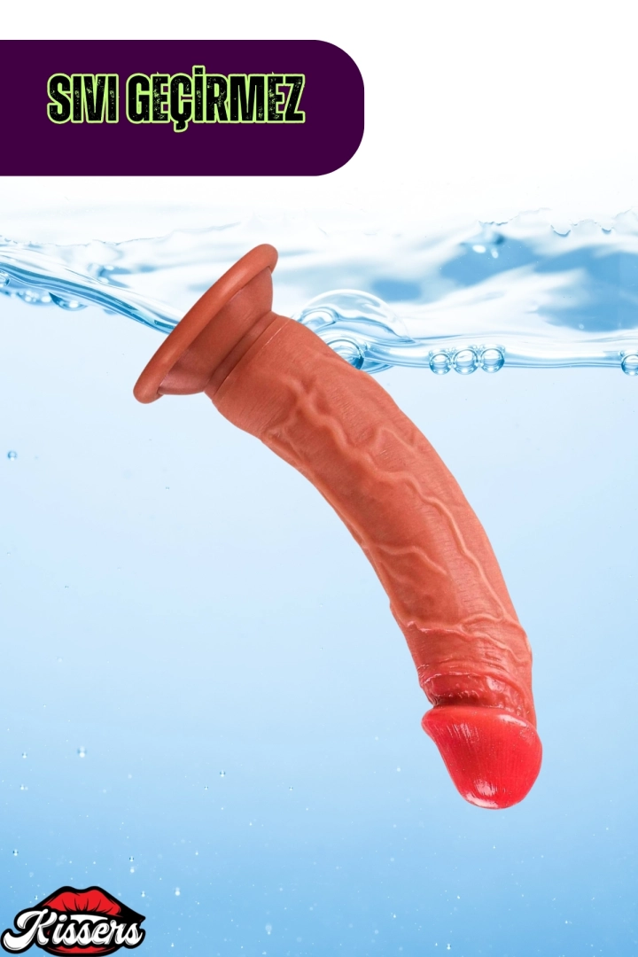 #10386 - Ultra Yumuşak Doku Testissiz Realistik Dildo Çift Katmanlı Silikon Ger