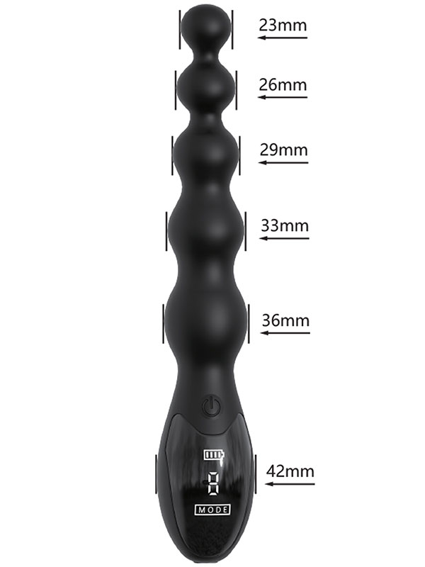 #7914 - NOXXX Obsidian Boncuklu Anal Vibratör