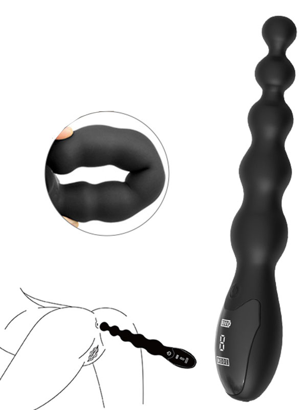 #7916 - NOXXX Obsidian Boncuklu Anal Vibratör
